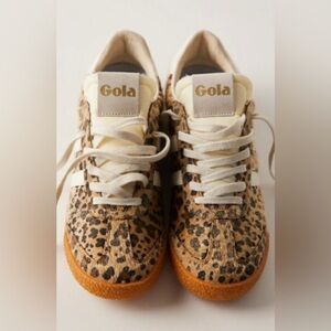 Gola Elan Tropic Leopard Print Sneakers with White Accents